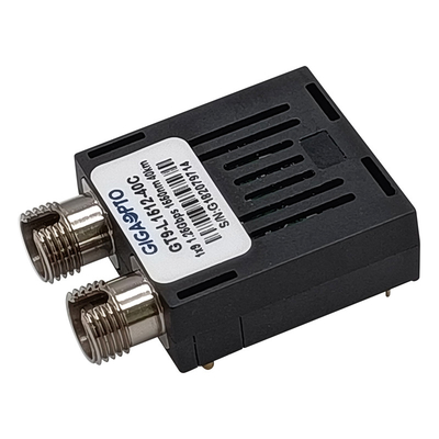 1x9 ไฟเบอร์เดี่ยว LVPECL PECL โมดูล SMF 1.25Gbps 1550nm 40km ดูเพล็กซ์ SC FC ST