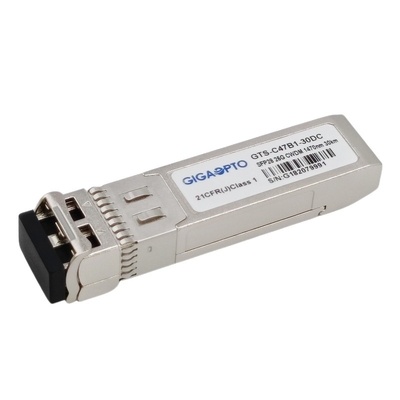LC SMF โมดูลไฟเบอร์ตัวรับส่งสัญญาณโหมดเดียว DOM 25GBASE ERL CWDM SFP28 1470nm 1570nm 30km