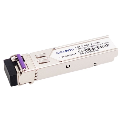 2 ช่อง 1000BASE BX BiDi SFP เครื่องรับส่งสัญญาณออปติคอล TX1490nm RX1310nm 10km SMF LC โมดูล
