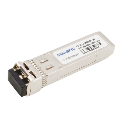 10GBASE USR SFP + 850nm 100M I โมดูลตัวรับส่งสัญญาณแสงอุณหภูมิ