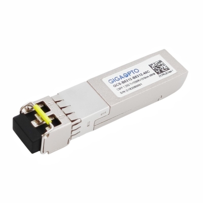 เครื่องรับส่งสัญญาณ BIDI แบบคู่ 1000BASE CSFP 40km TX1550 RX1310 SM LC DOM