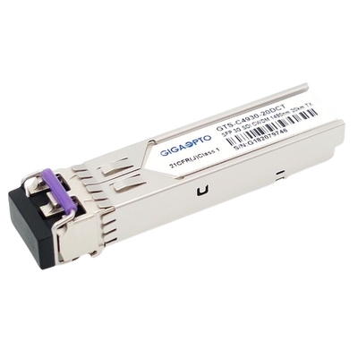 3Gbps DVI Video SFP Transceiver CWDM เครื่องส่งสัญญาณเดี่ยว MSA 1270nm-1610nm 20km SMF LC DDM