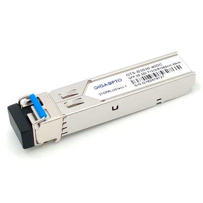SD HD 3G SDI วิดีโอ SFP ตัวรับส่งสัญญาณ BIDI LC TX1310nm RX1550nm 40km โมดูลตัวรับส่งสัญญาณ MSA
