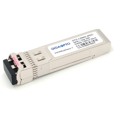 12G SDI CWDM Digital Video Optical Transceiver 1270 ~ 1450nm 20KM เพล็กซ์ LC โหมดเดียวไฟเบอร์ MSA