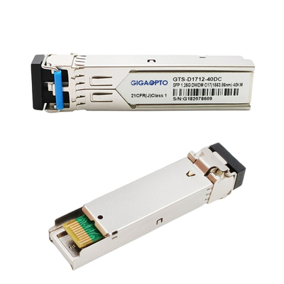 100GHz C17-C61 1000BASE-DWDM SFP 40km SMF สำหรับ Cisco DWDM-SFP-xxxx-40