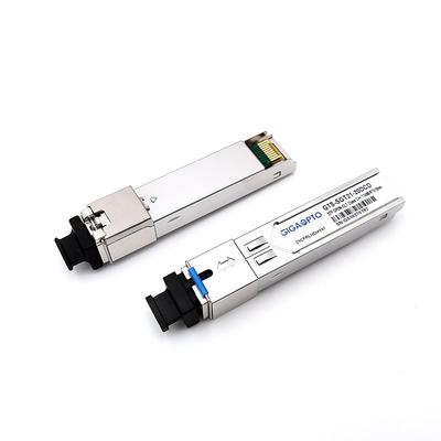 GPON SFP Transceiver แบบเดียว 2.488Gbps/1.244Gbps เครือข่ายไฟเบอร์ออปติก 20Km