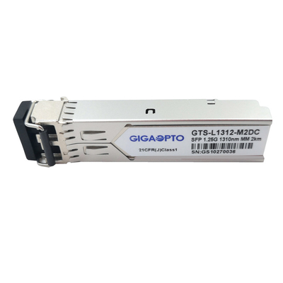 SFP 1000BASE-SX 1310nm MMF 2km DOM 1.25G โมดูลตัวรับส่งสัญญาณแสงดูเพล็กซ์LC
