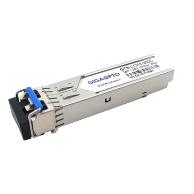 1.25G SFP 1310nm 20km 1000BASE-LX / LH โมดูล SMF ดูเพล็กซ์ LC DOM Transceiver