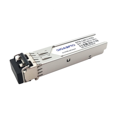 1.25G SFP เครื่องรับส่งสัญญาณอุตสาหกรรม 1000BASE-SX 850nm 550m โมดูลดูเพล็กซ์ LC MMF DOM
