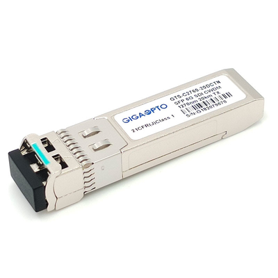 6G SDI SMPTE CWDM SFP 1270nm-1450nm 20km SMF LC โมดูลส่งสัญญาณเดี่ยวไม่ใช่ MSA