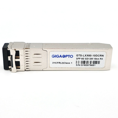 6G SDI SMPTE SFP PIN 10km SMF LC โมดูลตัวรับเดี่ยว Non-MSA
