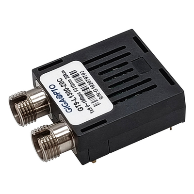 0 ~ 1Mbps 1x9 ตัวรับส่งสัญญาณออปติคอล 1310nm SMF 20km โมดูลตัวรับส่งสัญญาณ TTL LVTTL เพล็กซ์ SC FC ST