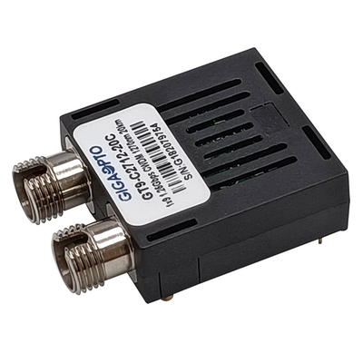 CWDM 1x9 ตัวรับส่งสัญญาณ 1.25Gbps 1270nm 1610nm 20km เพล็กซ์ SC ST FC SMF PECL LVPECL โมดูลตัวรับส่งสัญญาณ