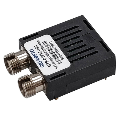 40km 1x9 ตัวรับส่งสัญญาณออปติคอล 1.25Gbps CWDM 1270nm 1610nm SMF Duplex SC ST FC Transceiver โมดูล