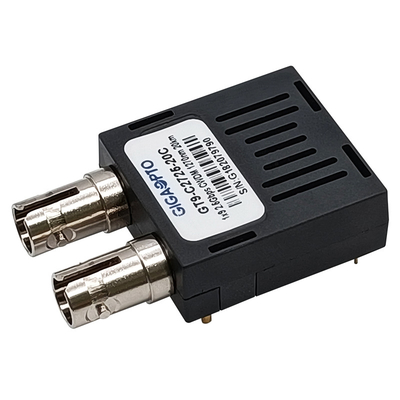 DFB 1x9 ตัวรับส่งสัญญาณแสง 2.5Gbps CWDM 1270nm 1610nm 20km เพล็กซ์ SC ST FC SMF โมดูล