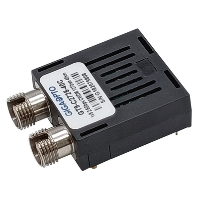 Duplex SC ST FC เครื่องรับส่งสัญญาณ 1x9 2.5Gbps CWDM 1270nm 1610nm 40km SMF Transceiver Module