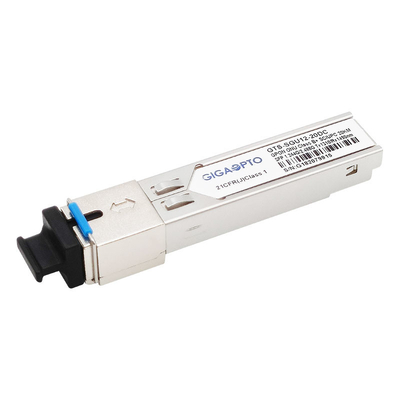 ONU ONT คลาส B+ GPON SFP ตัวรับส่งสัญญาณ TX1.244G/RX2.488G 1310nm TX 1490nm RX SC UPC 20km DDM