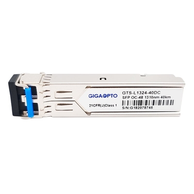 SMF LC DOM โมดูลเครื่องรับส่งสัญญาณแสงอื่น ๆ OC-48 STM-16 LR-1 2.5Gbps SFP 1310nm 40km