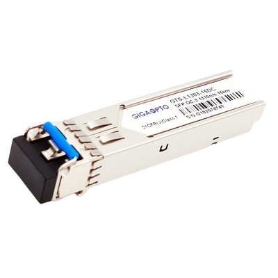 155Mbps SFP OC-3/STM-1 IR-1 15km 1310nm ดูเพล็กซ์ LC SMF DOM โมดูลรับส่งสัญญาณ