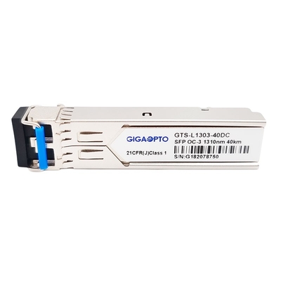 SFP 155Mbps OC-3/STM-1 LR-1 1310nm 40km โมดูลตัวรับส่งสัญญาณดูเพล็กซ์ LC SMF DOM