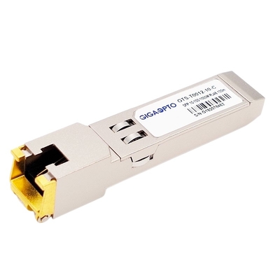 Copper SFP 10/100/1000BASE-T 100m SGMII Cat 6/6a โมดูลรับส่งสัญญาณแสง RJ-45