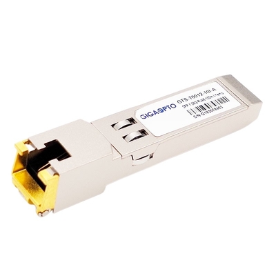 โมดูลรับส่งสัญญาณแสง SFP โหมดเดียว 1000Mbps 1000BASE T Copper RJ-45 100m Industrial