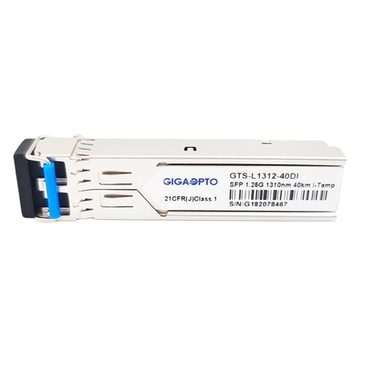 1.25G 1000BASE EX Industrial SFP Transceiver 1310nm 40km โมดูล SMF Duplex LC DOM