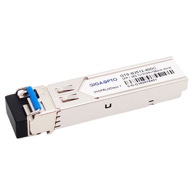 โมดูลรับส่งสัญญาณ SMF LC DOM 1000BASE BX 1.25G BIDI TX1310nm RX1550nm SFP 40 กม