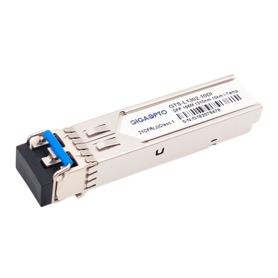 155Mbps 1310nm 10km 100BASE LX SFP เครื่องรับส่งสัญญาณแสงอุตสาหกรรม SMF Duplex LC DOM