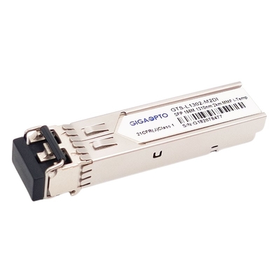 โมดูลรับส่งสัญญาณแสงอุตสาหกรรม SFP 100BASE FX ดูเพล็กซ์ LC 1310nm MMF 2km 155Mbps DOM