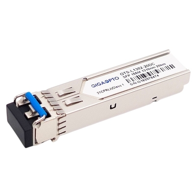 100BASE LX 155Mbps SFP เครื่องรับส่งสัญญาณแสง 20km SMF ดูเพล็กซ์ LC DOM Tx 1310nm Rx 1550nm