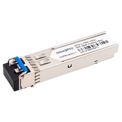 100BASE-LX 1310nm 15km SFP โมดูลเครื่องรับส่งสัญญาณแสงดูเพล็กซ์ LC SMF DOM 155Mbps