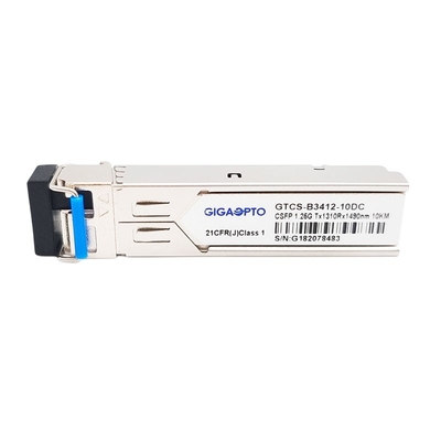 2 ช่องสัญญาณ BiDi CSFP 1000BASE BX SFP โมดูลเครื่องรับส่งสัญญาณแสง LC SMF