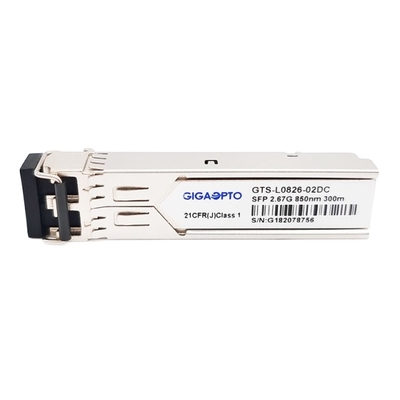 2G SFP 850nm MMF 300m โมดูลช่องสัญญาณไฟเบอร์โมดูลรับส่งสัญญาณ DOM Duplex LC