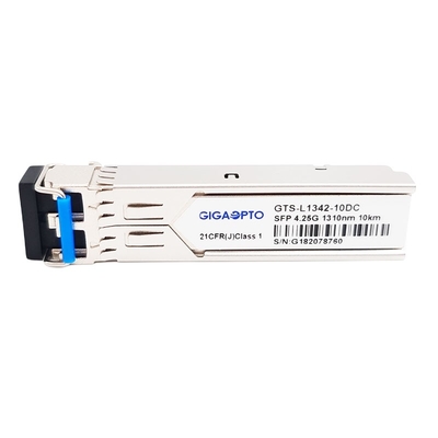 โมดูล 4G Fibre Channel SFP 1310nm 10km SMF ดูเพล็กซ์ LC DOM 4.25G โมดูลรับส่งสัญญาณ
