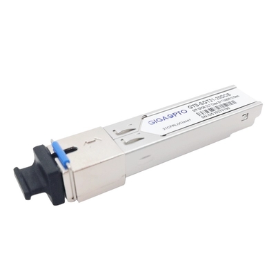 OLT GPON SFP ตัวรับส่งสัญญาณคลาส B + TX 1490nm 2.5G RX 1310nm 1.25G 20km SC DDM โมดูลตัวรับส่งสัญญาณ