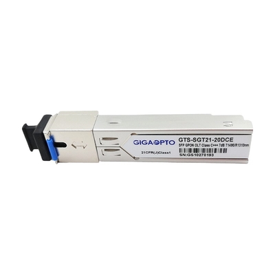 1490nm 1310nm GPON OLT SFP คลาส C +++ 7dBm โมดูลตัวรับส่งสัญญาณ