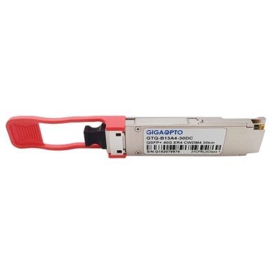 โมดูลรับส่งสัญญาณแสง DOM LC 40G ER4 Lite 30KM QSFP + 1310nm