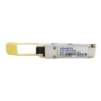 40GBASE SWDM4 QSFP + 850nm ~ 940nm MMF เครื่องรับส่งสัญญาณแสง 350m DOM Duplex LC