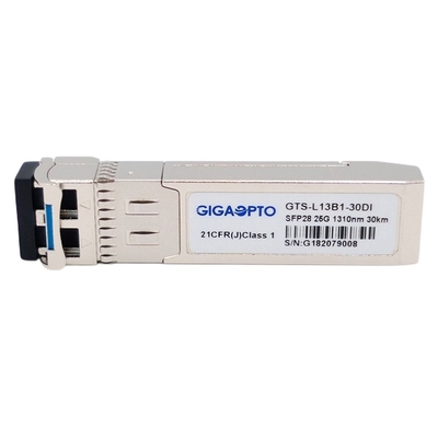 อุตสาหกรรม SFP28 เครื่องรับส่งสัญญาณออปติคอล 1310nm 30km 25GBASE ER Lite SMF โมดูลเครื่องรับส่งสัญญาณแสง DOM