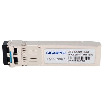 SFP28 25GBASE ER 1310n 40km Optical SFP Transceiver Module EML APD SMF LC DOM อุตสาหกรรม
