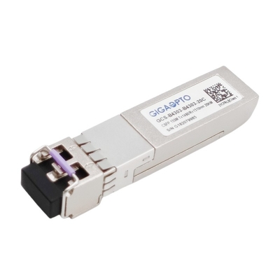 2 ไฟเบอร์ 100BASE BIDI CSFP เครื่องรับส่งสัญญาณไฟเบอร์ TX1490nm RX1310nm LC 20km DOM
