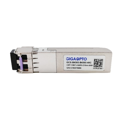 2x 155Mbps 1310nm 1490nm เครื่องรับส่งสัญญาณ SFP BIDI ขนาดกะทัดรัด LC 40km DOM