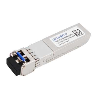 ช่องสัญญาณคู่ 155Mbps Compact SFP BIDI Transceiver TX1310nm RX1490nm LC 40km DOM