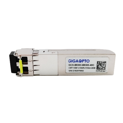 100BASE BX CSFP Dual BIDI 40km TX1550nm RX1310nm เครื่องรับส่งสัญญาณ SM LC DOM