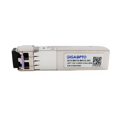 1000Base 2 ช่อง BIDI CSFP Compact SFP Transceiver Module TX1490nm / RX1310nm 20km