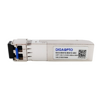 1.244G Dual Channel BIDI CSFP โมดูลรับส่งสัญญาณ TX1310nm RX1490nm SMF 40km