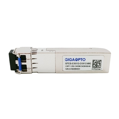 1000BASE CWDM CSFP Dual BIDI 80km TX C51 RX C47 เครื่องรับส่งสัญญาณ SM LC DOM