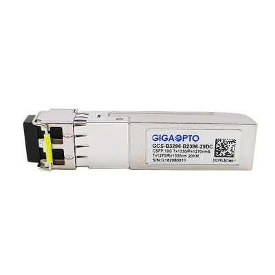 10G Compact SFP+ เครื่องรับส่งสัญญาณ Dual BIDI 20km LC DOM