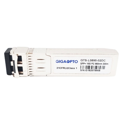 SFP + 10G FC 850nm MMF โมดูลไฟเบอร์แชนเนล 300m LC DOM